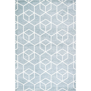 Tumbling Blocks Modern Geometric Area Rug