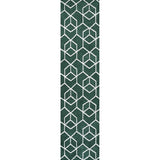 Tumbling Blocks Modern Geometric Runner Rug