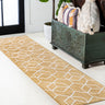 Tumbling Blocks Modern Geometric Runner Rug