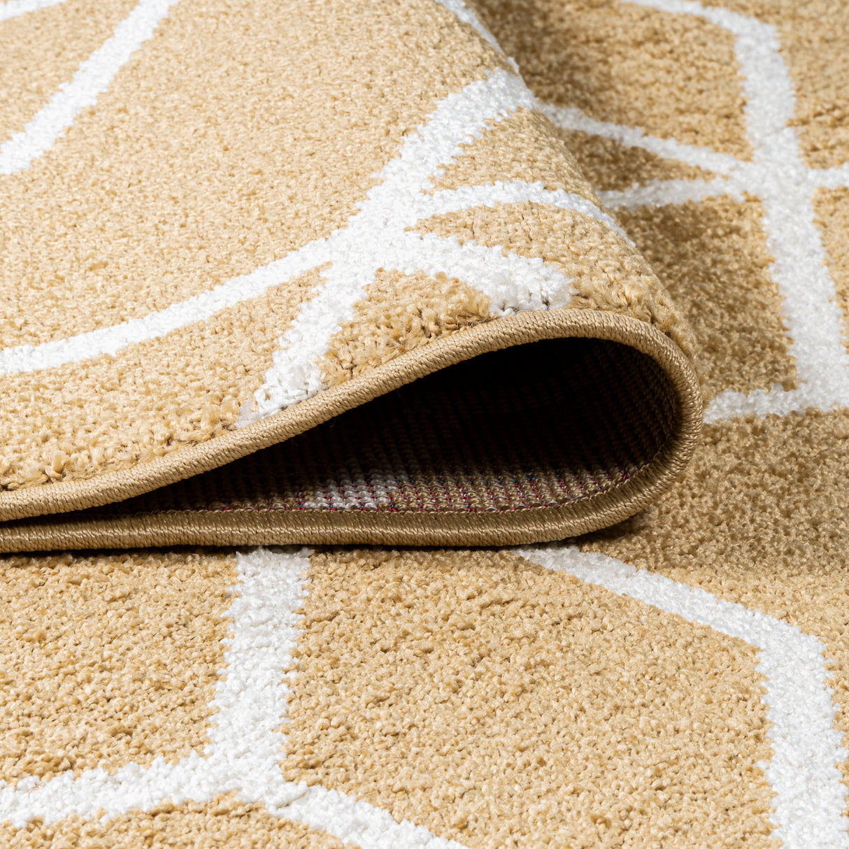 Tumbling Blocks Modern Geometric Runner Rug