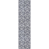 Tumbling Blocks Modern Geometric Runner Rug