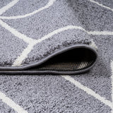 Tumbling Blocks Modern Geometric Runner Rug