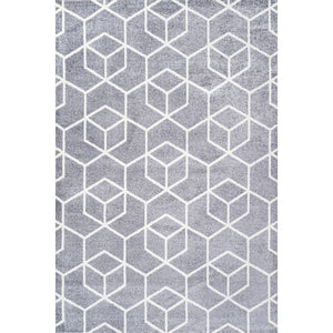 Tumbling Blocks Modern Geometric Area Rug