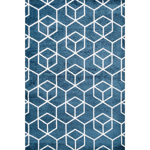 Tumbling Blocks Modern Geometric Area Rug