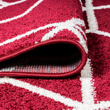 Tumbling Blocks Modern Geometric Runner Rug