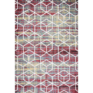 Tumbling Blocks Modern Geometric Area Rug