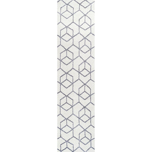 Tumbling Blocks Modern Geometric Runner Rug