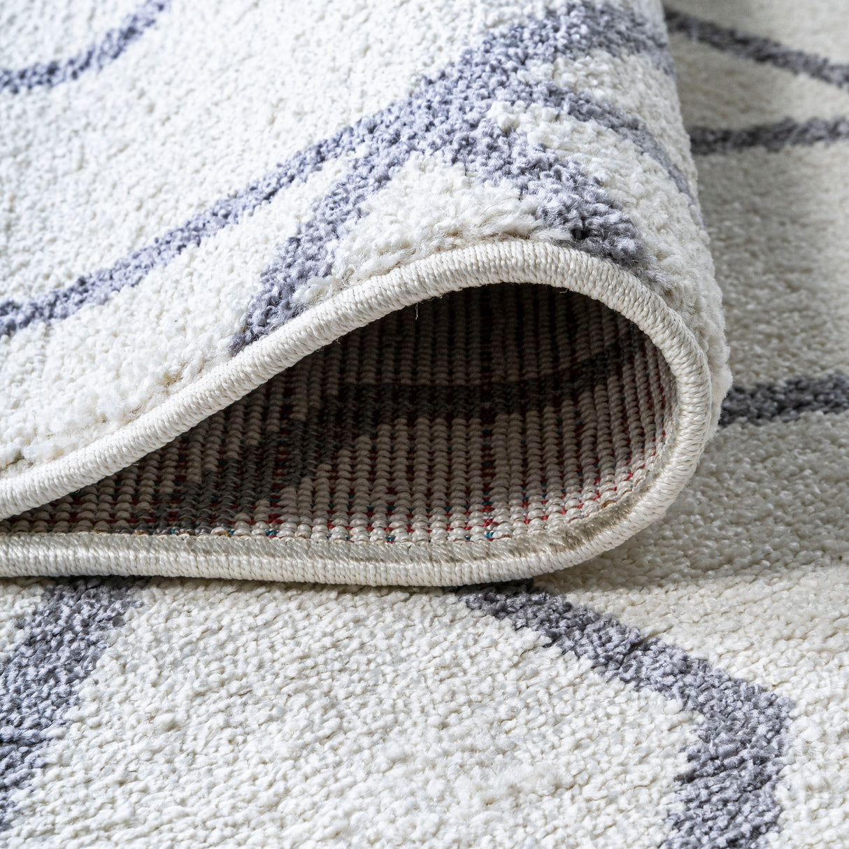 Tumbling Blocks Modern Geometric Runner Rug