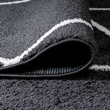 Cole Minimalist Diamond Trellis Round Area Rug