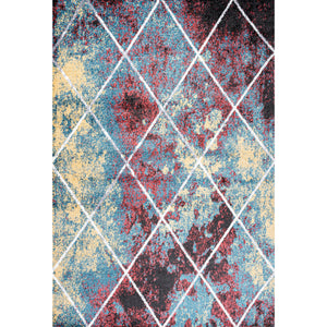 Cole Minimalist Diamond Trellis Area Rug