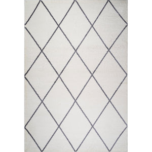 Cole Minimalist Diamond Trellis Area Rug