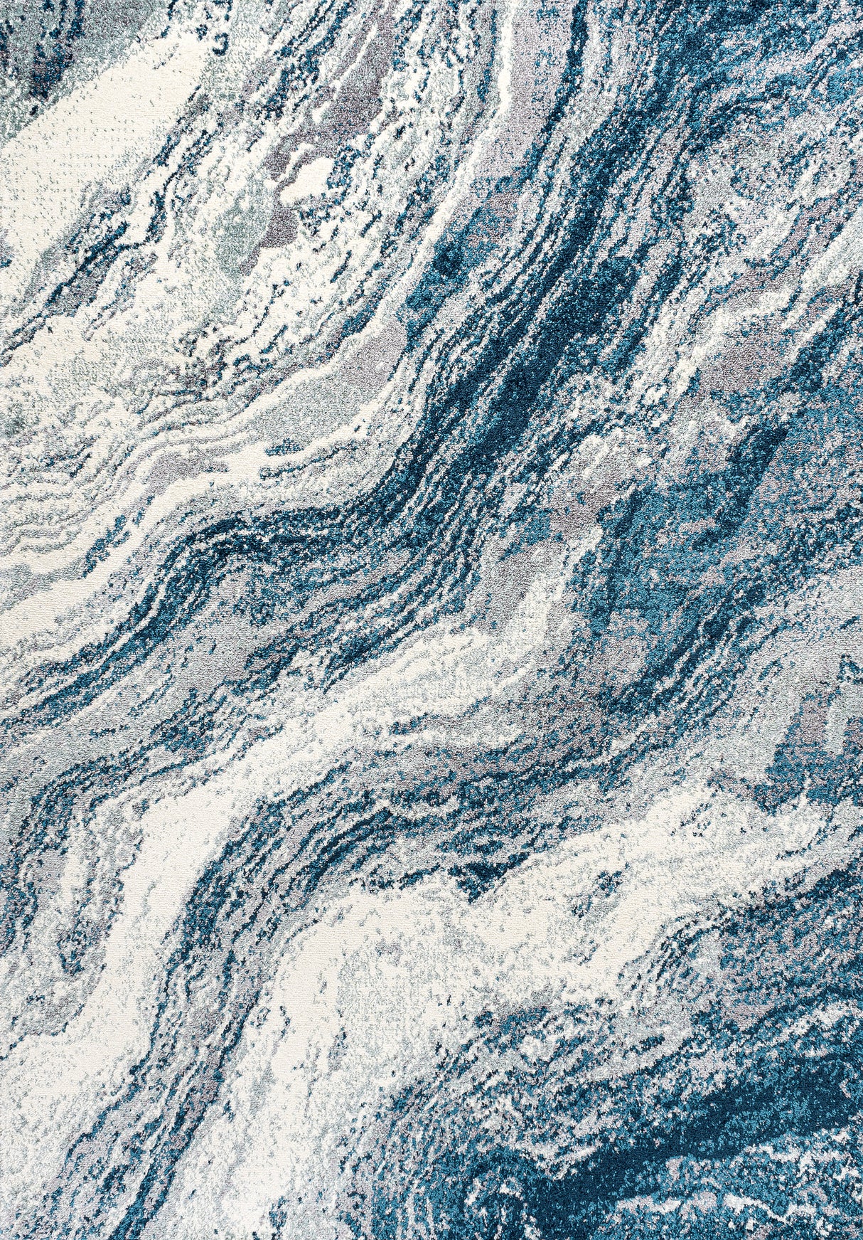 Kassia Contemporary Glam Abstract Marble Area Rug