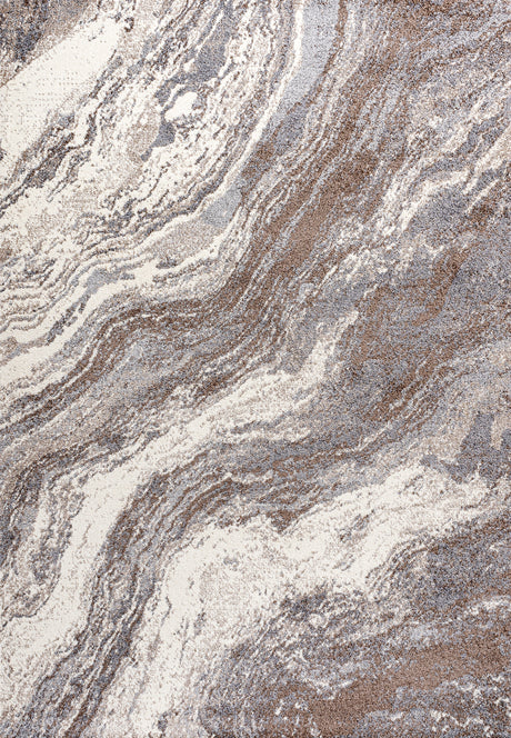 Kassia Contemporary Glam Abstract Marble Area Rug