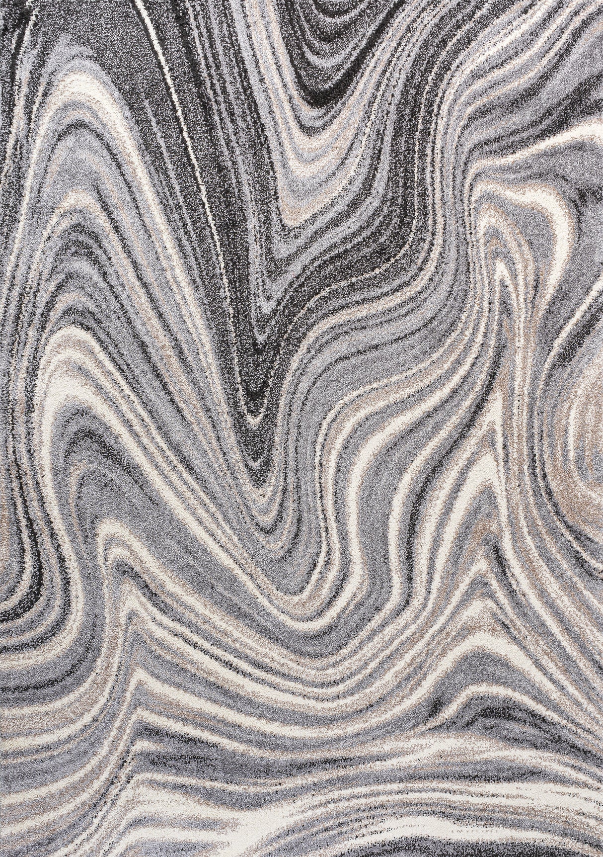 Eleni Contemporary Glam Abstract Marble Area Rug