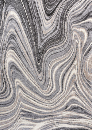 Eleni Contemporary Glam Abstract Marble Area Rug