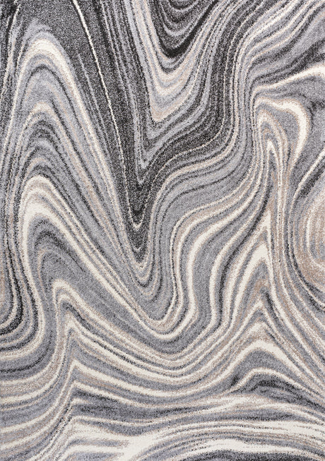 Eleni Contemporary Glam Abstract Marble Area Rug