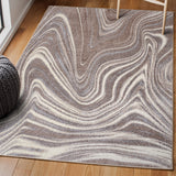 Eleni Contemporary Glam Abstract Marble Area Rug