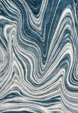 Eleni Contemporary Glam Abstract Marble Area Rug