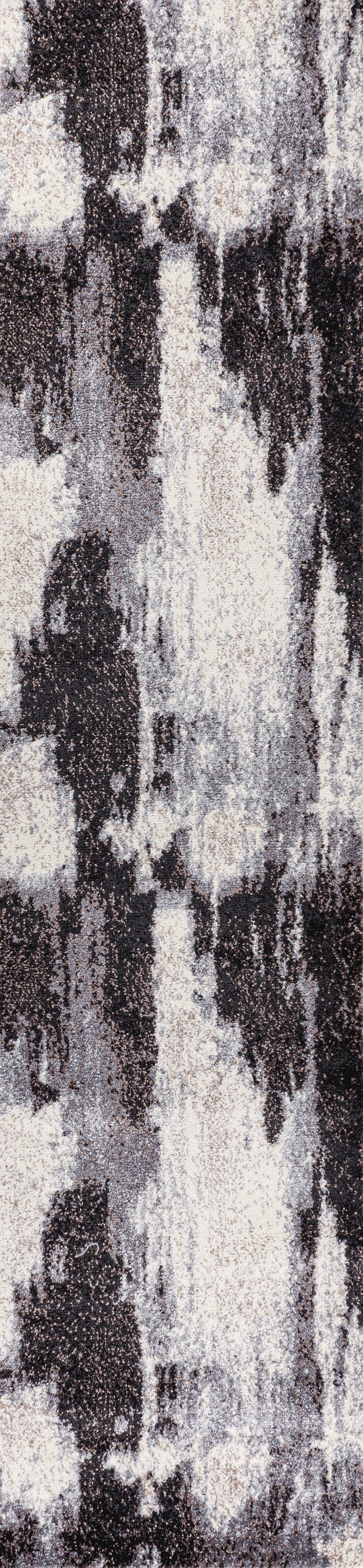 Zoe Contemporary Bohemian Abstract Marble Runner Rug