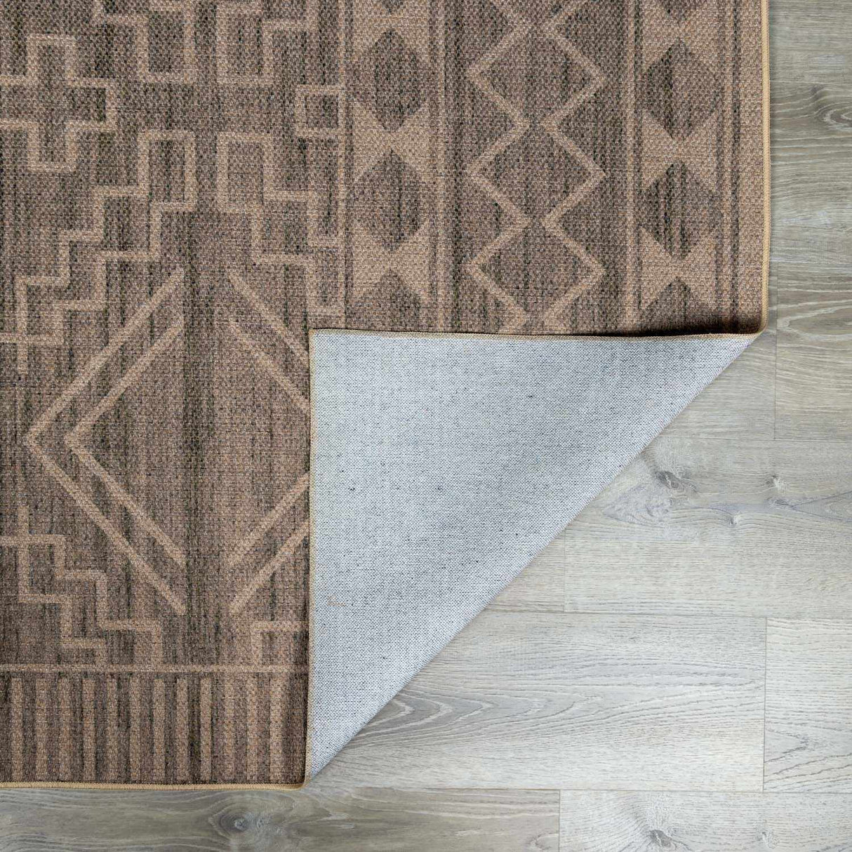 Halle Tan Washable Area Rug - Clearance