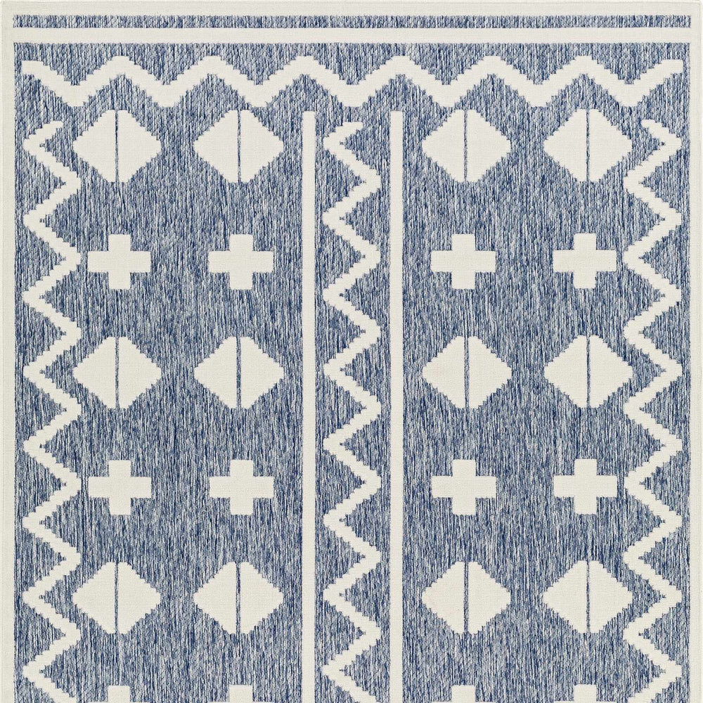 Elio Blue Outdoor Rug - Clearance