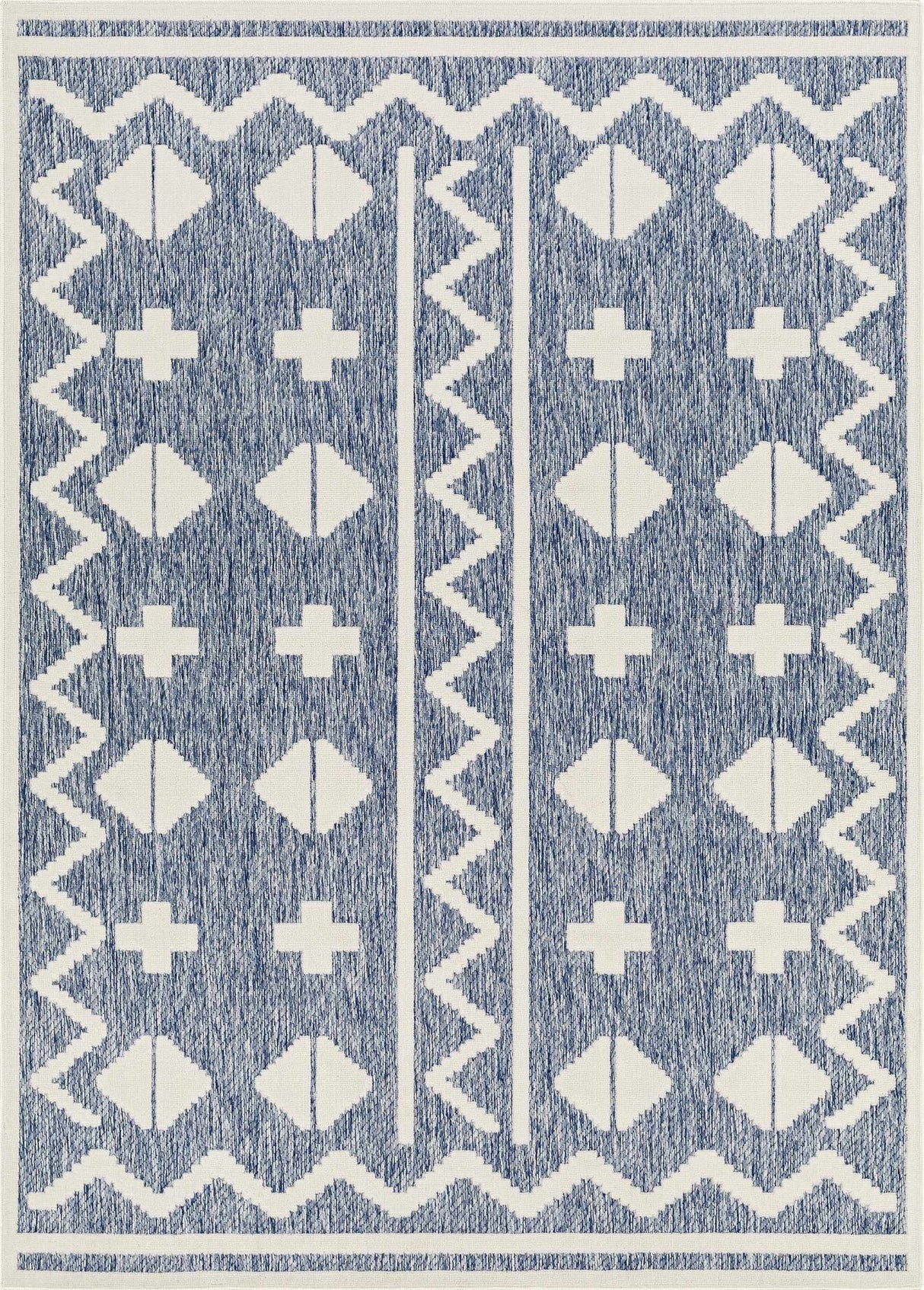 Elio Blue Outdoor Rug - Clearance