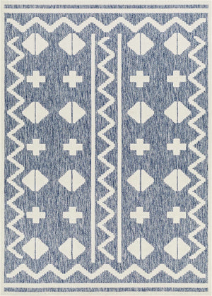 Elio Blue Outdoor Rug - Clearance