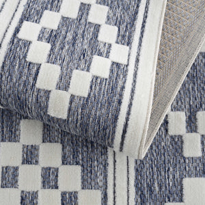 Hiro Blue Outdoor Rug - Clearance