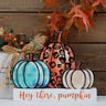 “Hey There Pumpkin” Wooden Harvest Sign