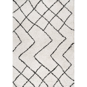 Inca Moroccan Diamond Shag Area Rug