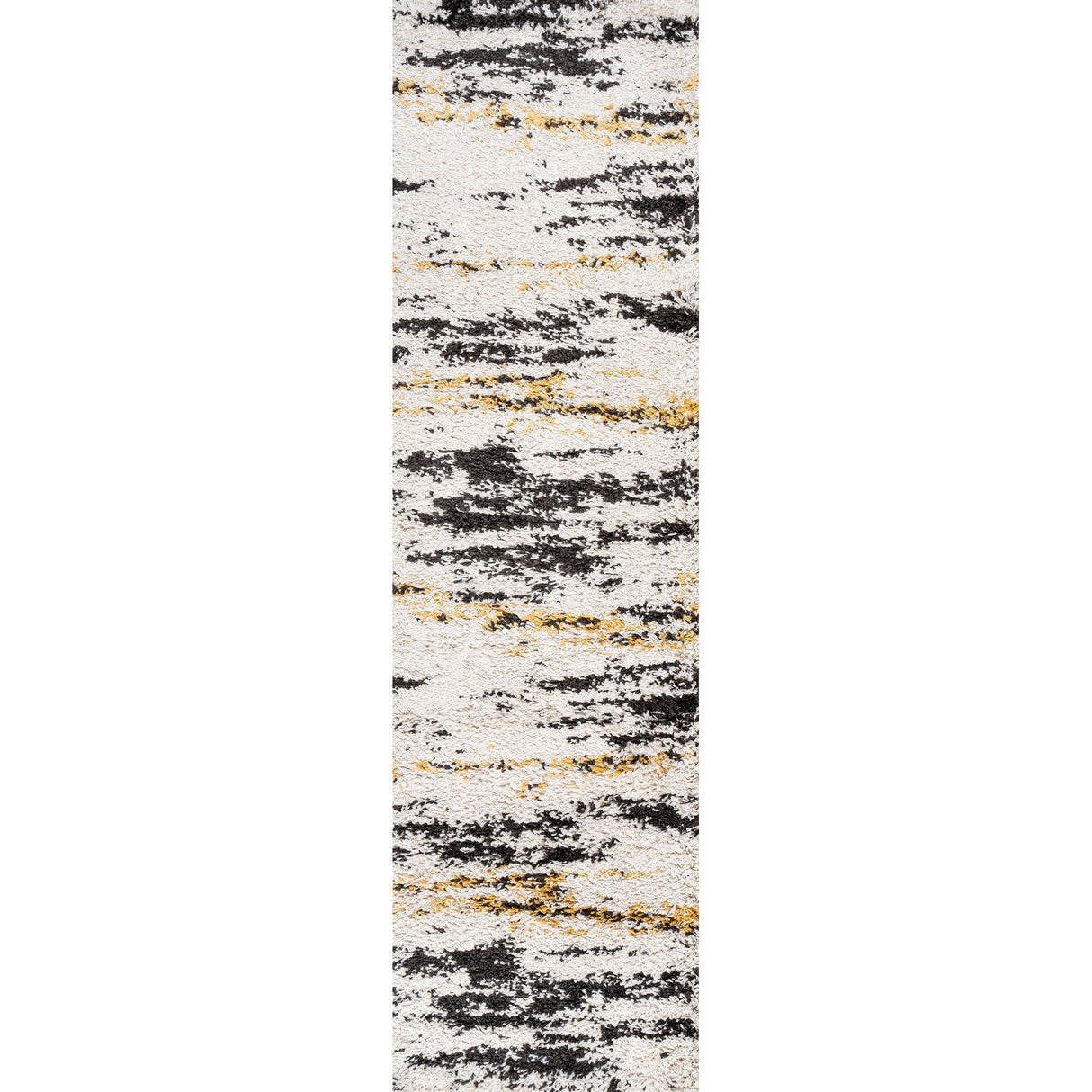 Nova Modern Bold Strie' Shag Runner Rug