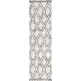 Soller Diamond Trellis Shag Runner Rug
