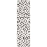 Algaida Moroccan Diamond Shag Runner Rug