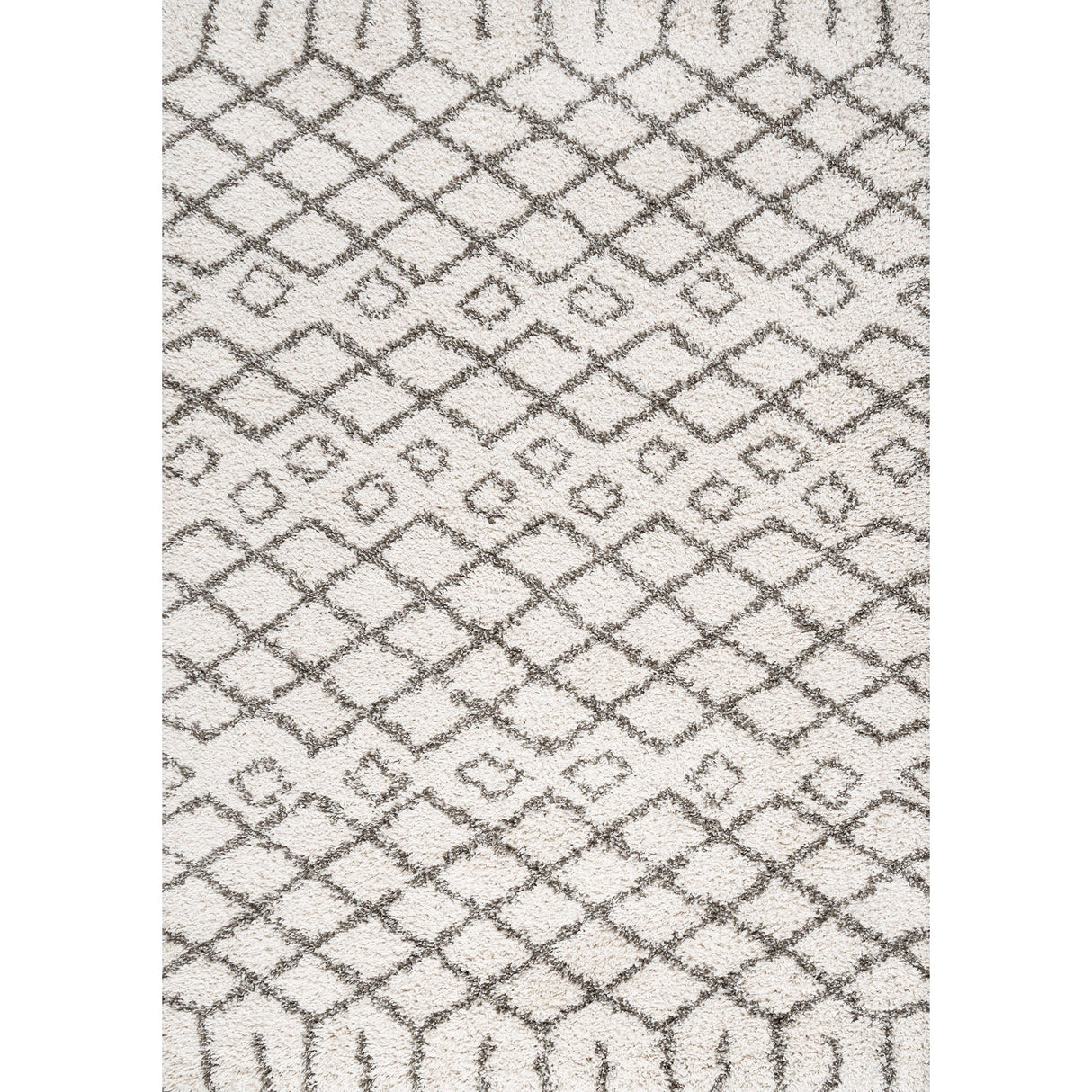 Algaida Moroccan Diamond Shag Area Rug
