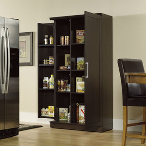 Multi-Purpose Living Room Kitchen Cupboard Storage Cabinet Armoire in Brown