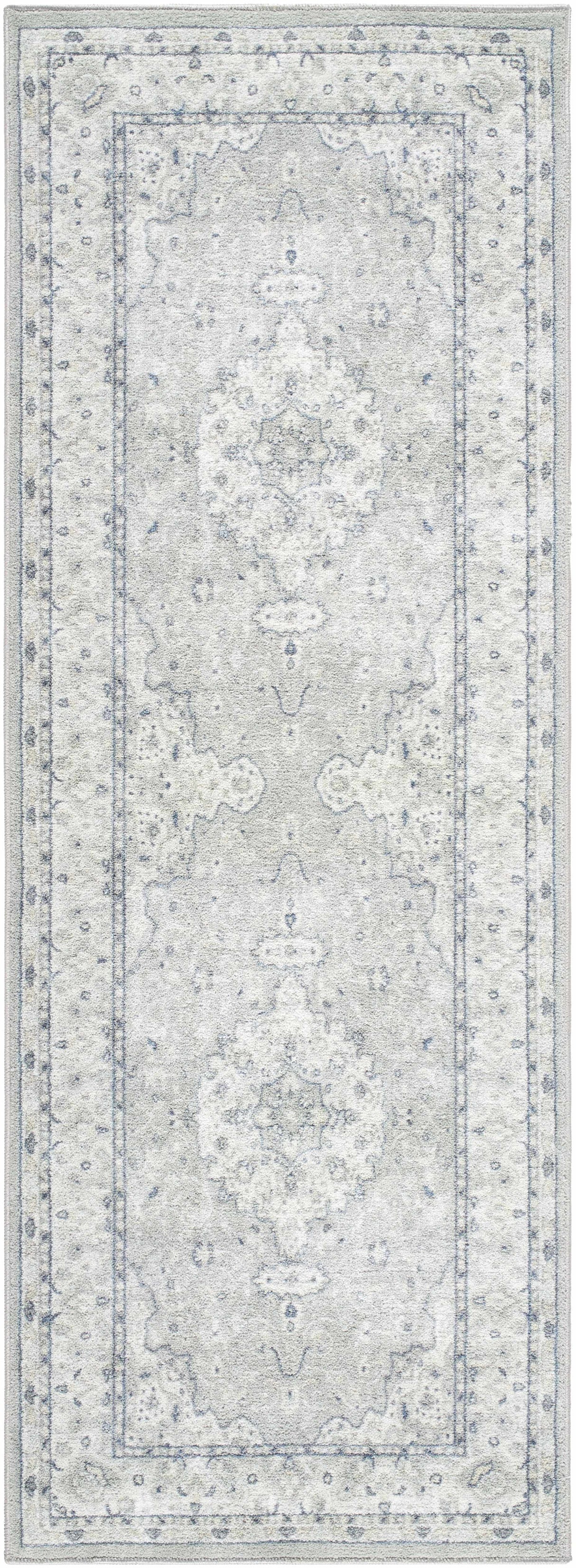 Farai Gray Medallion Area Rug - Clearance