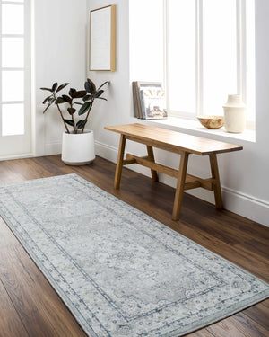 Farai Gray Medallion Area Rug - Clearance