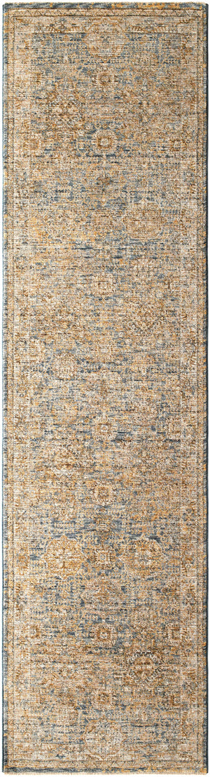 Ange Cream & Blue Rich Textured Rug