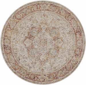 Cress Rust Rich Textured Traditional Rug