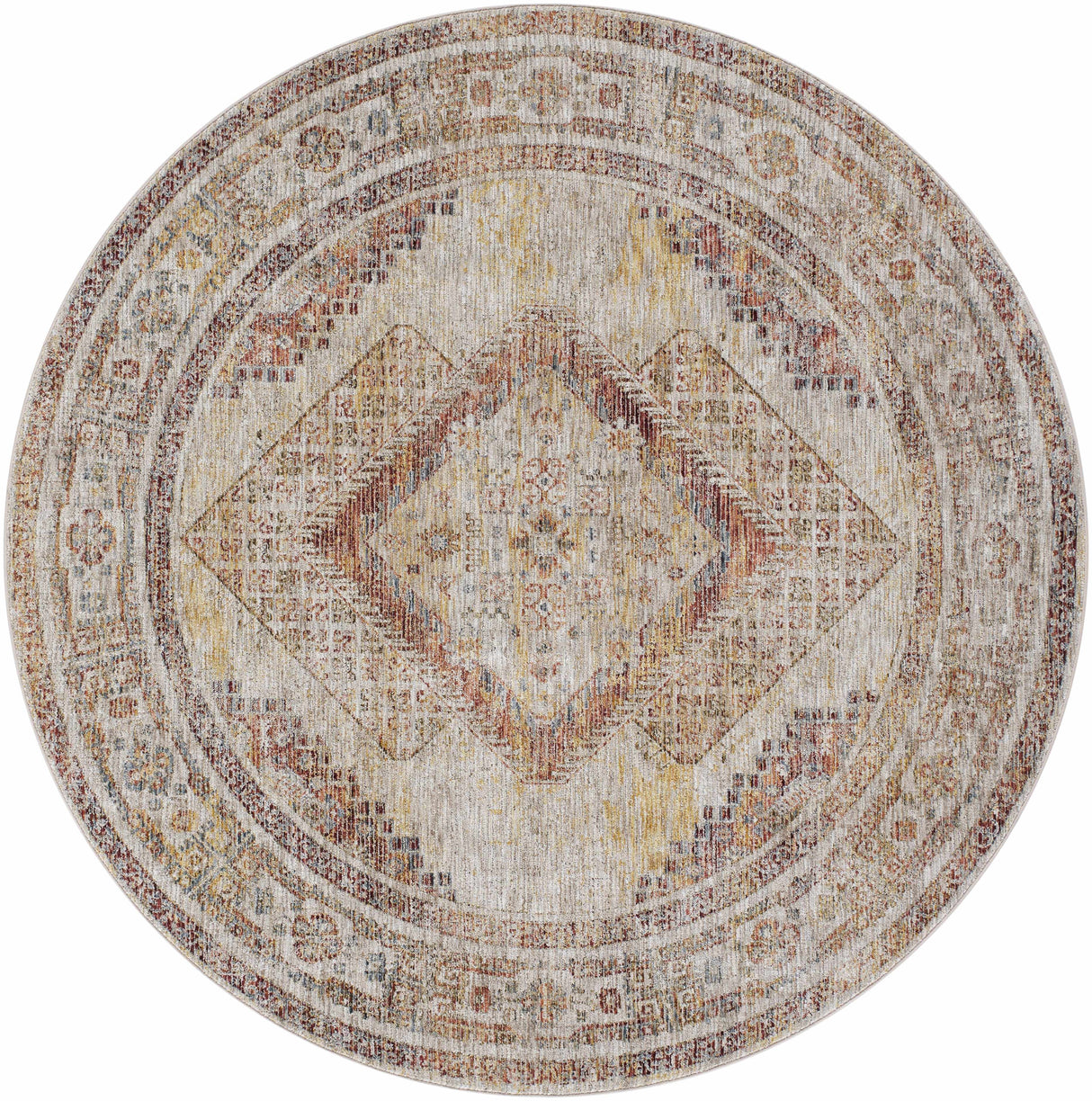 Moya Tan Rich Textured Traditional Rug
