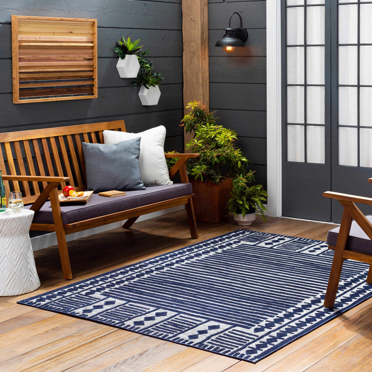 Sillawit 3D Outdoor Area Rug - Clearance