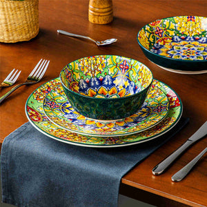 Simi 24 Piece Porcelain Dinnerware Set