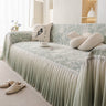 French Chic Style Ruffle Rose Cover Throw for Sofas, Decorative Sectional Covers