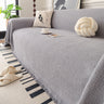 Textured Woven Modern Sofa Cover, Natural Blend Decorative Couch Throw Blanket