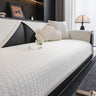 Houndstooth Ice Silk Breathable Sofa Cover, Modern Non-Slip Summer Couch Protector