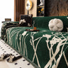 Modern Abstract Floral Sofa Throw Blanket, Decor Furniture Protector for Living Room