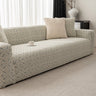 3D Jacquard Geometric Sofa Cover, High Stretch Soft Polar Fleece Slipcover for Couch