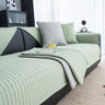 Geometric Textured Couch Slipcover Protector Non-Slip Ice Silk Sofa Cover for Couch