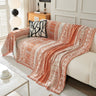 Chenille Sofa Cover Throw Blanket, Boho Geometric Scratch Proof Couch Protector