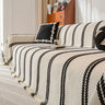 Boho Couch Throw Blanket with Textured Stripes, Sofa Cover for Living Room Decor